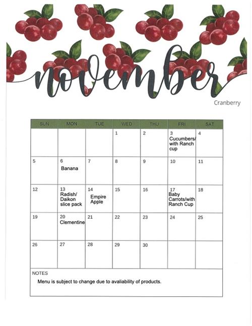 nov calendar